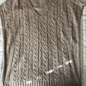 Brown Poncho Sweater